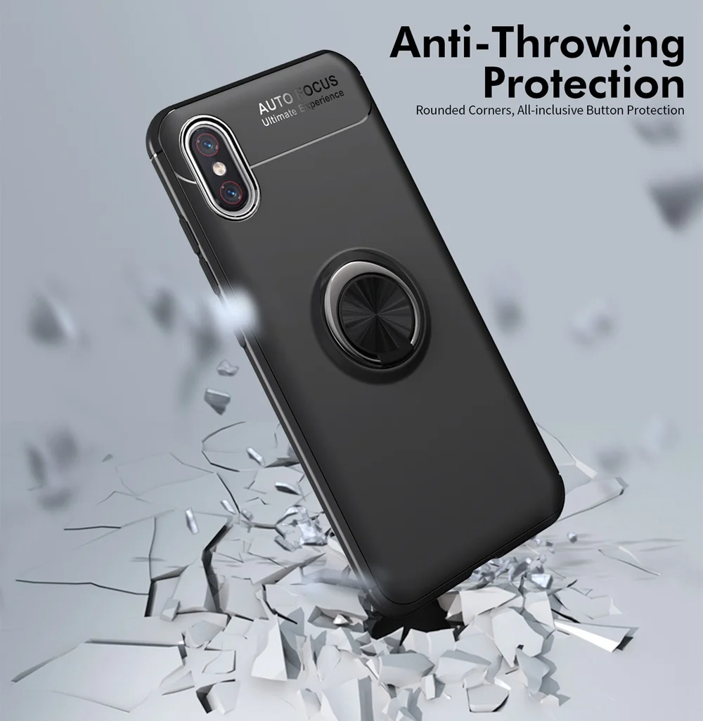 Luxury Cover For Xiaomi Mi 8 Pro Exploer Soft TPU Armor Case Car Ring Holder Mi8 Silicone Fashion Capa Coque |