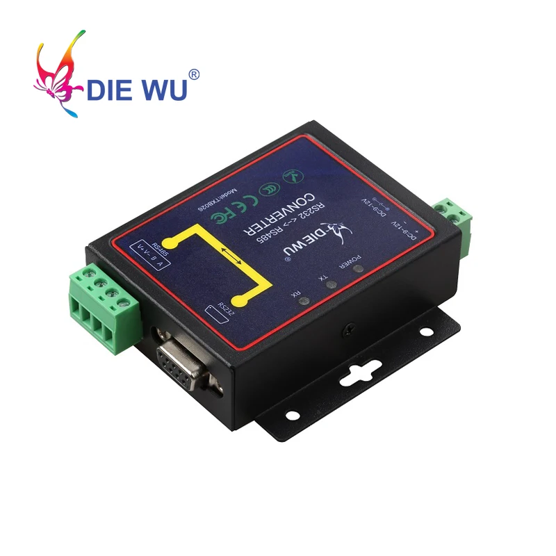 DIEWU Active RS232 к RS485 интерфейс, последовательный адаптер, конвертер DIEWU Active RS232 к RS485 интерфейс, последовательный адаптер, конвертер