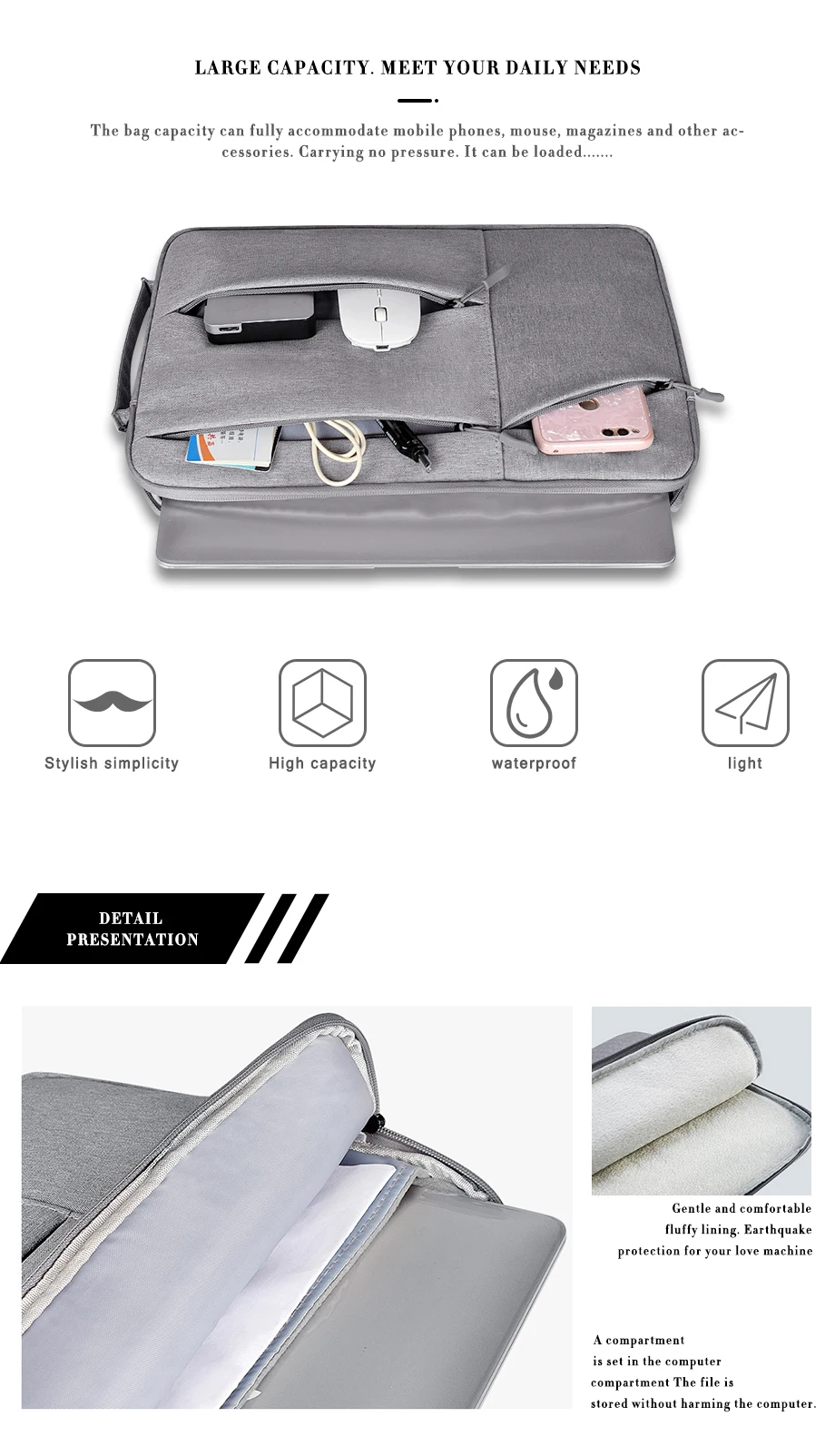 Сумка для ноутбука для Macbook Air Pro retina 11 12 13 14 15 15,6 дюймов Чехол для ноутбука чехол для планшетного ПК чехол для Xiaomi Air hp Dell