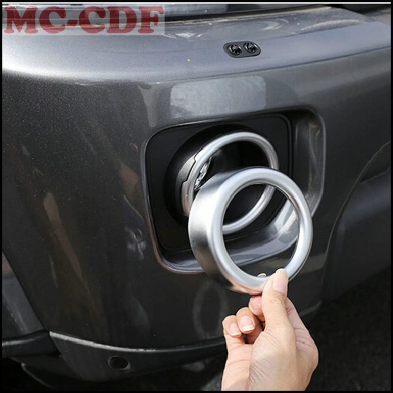 Car Accessories 2pcs For Land Rover Discovery 4 LR4 2014-2016 ABS Front Fog Lamp Ring Cover Trim | Автомобили и мотоциклы