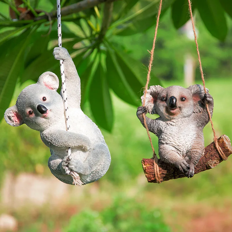 Полимерные садовые панды с животными украшение для сада Koala уличное | Дом и сад