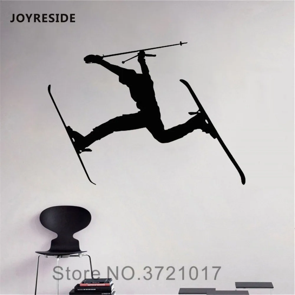 Спортивная Настенная Наклейка для катания на лыжах joyliving наклейка фристайла с