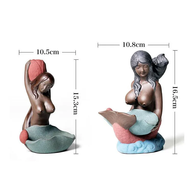 Горелка для благовоний русалки керамическая искусство наслаждаться сандаловым