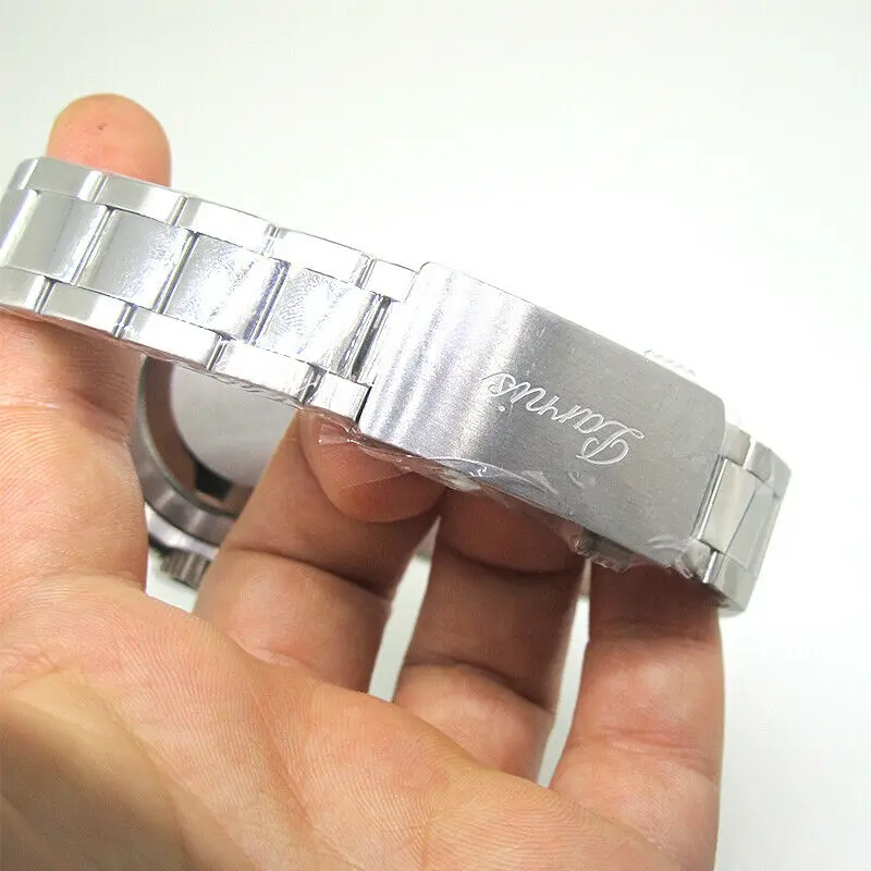 39mm Parnis Sapphire Glass Quartz Movement Men's Chronograph Watch Green Marker | Наручные часы