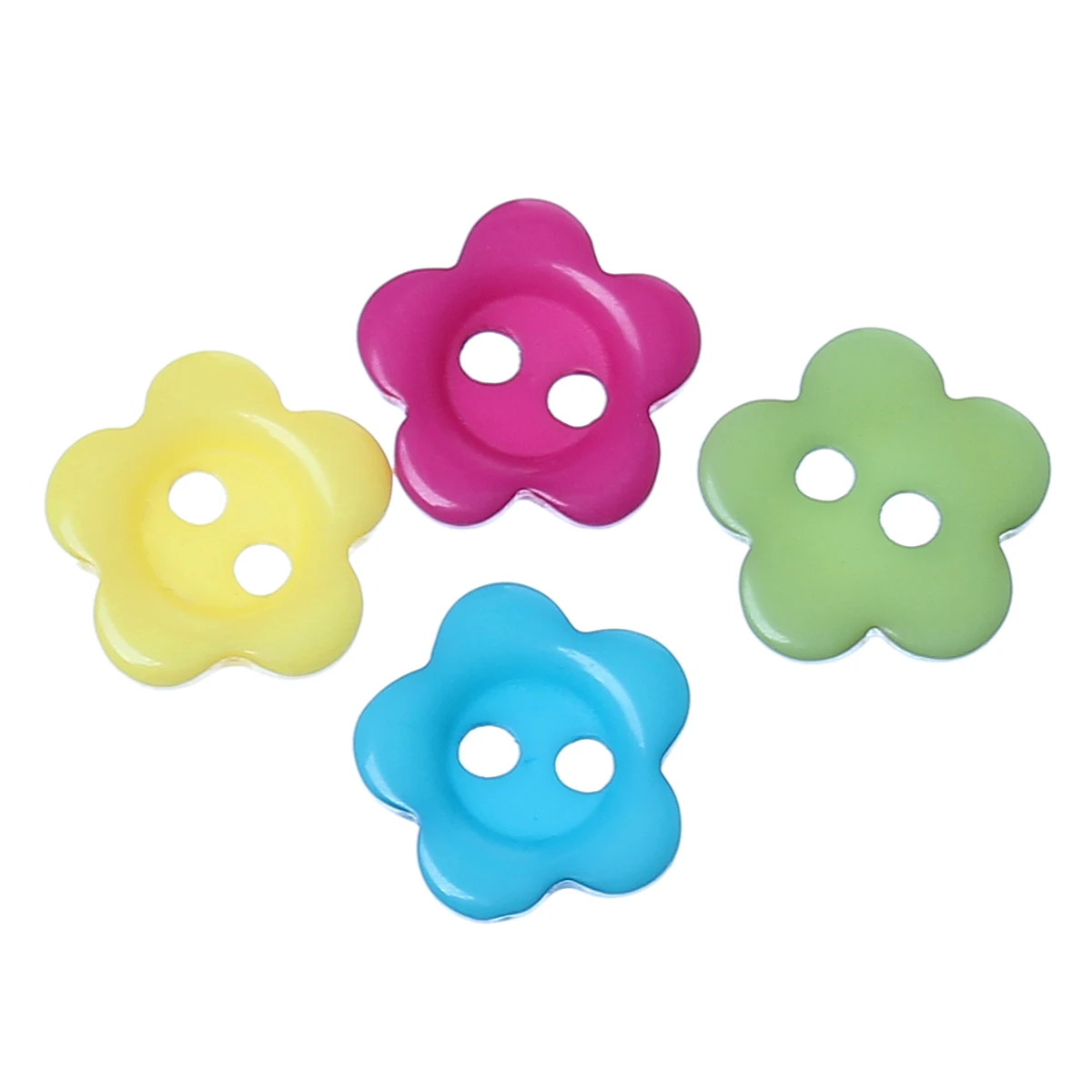 DoreenBeads полимерная пуговица для шитья скрапбукинга цветы разные на два отверстия