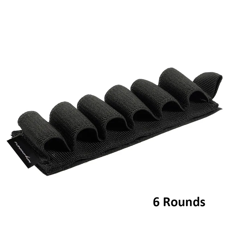 6 Rounds Airsoft 5/6/8/9 Rouds нейлоновая оболочка держатель тактические боеприпасы держатель картриджа винтовки пуля Перевозчик приклад чехол в стиле милитари на открытом воздухе - Цвет: 6 Rounds