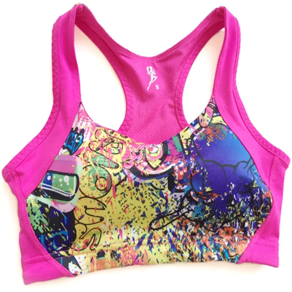 Женский спортивный бюстгальтер Midium с широкими лямками для бега занятий йогой и