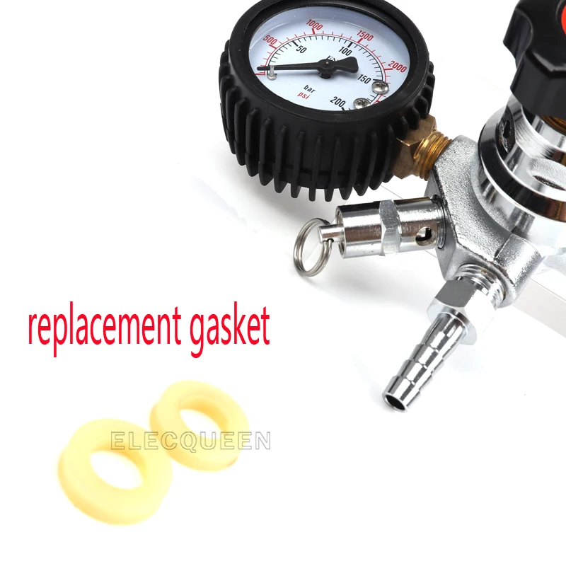 Горячий двойной регулятор CO2 Homebrew с заменяемым силиконом 0 ~ 3000psi 60psi | Дом и сад