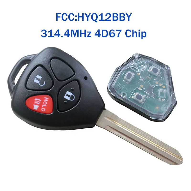 Автомобильный Брелок дистанционного управления с ключом для Toyota Camry 2007 2008 2009 2010