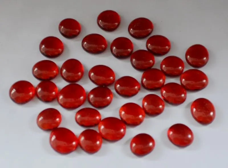 Бесплатная доставка 200 шт./лот шарики из красного стекла плоские бусины