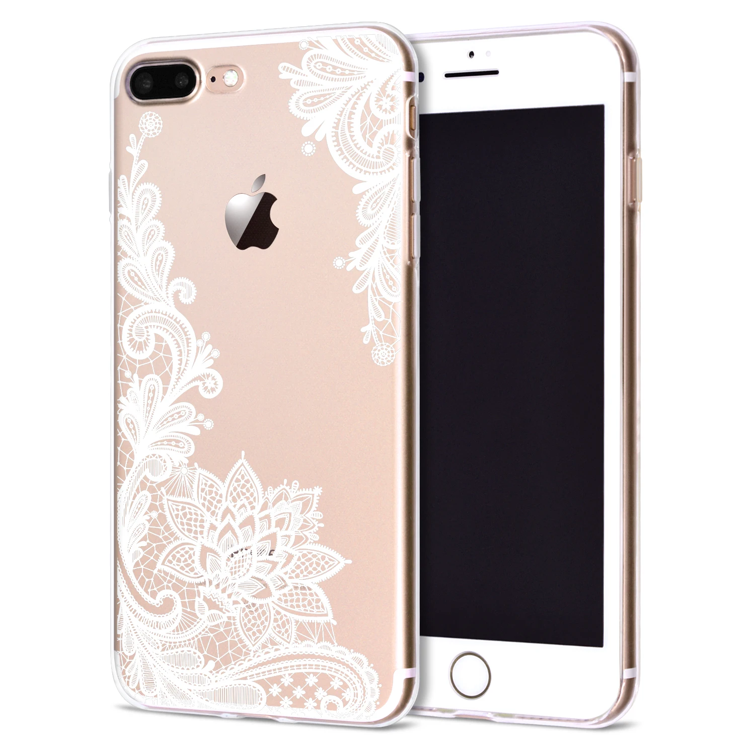 8052 Цветочный чехол с кружевной мандалой для Coque iPhone 11 Pro XS Max XR Мягкий ТПУ силиконовый чехол s для iPhone 8 7 6 6s Plus 5S 5 SE чехол для телефона - Цвет: 8052