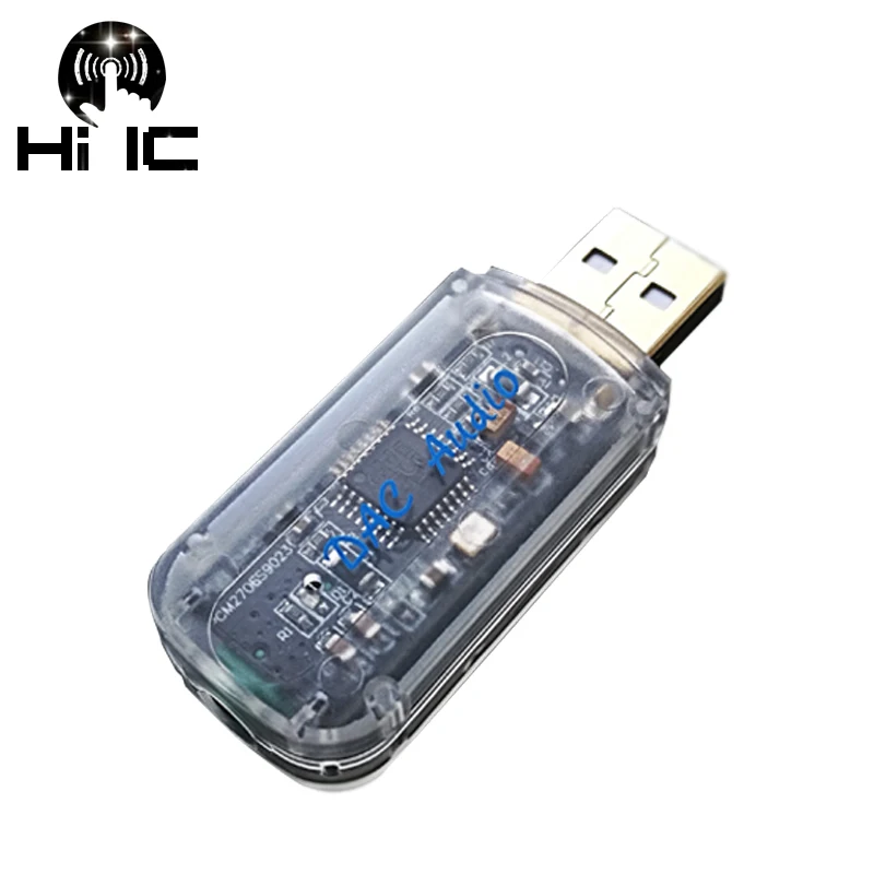 Портативный ЦАП PCM2706 + ES9023 USB Hi Fi декодер внешней аудиокарты для усилителя