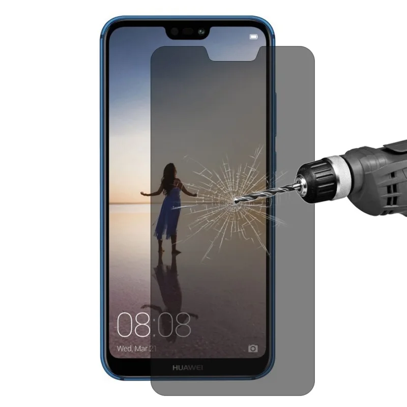 JGKK 2.5D анти шпион черный экран протектор для huawei Nova 3E 3i конфиденциальности закаленное стекло для Nova 3i Защитная пленка для Nova 3