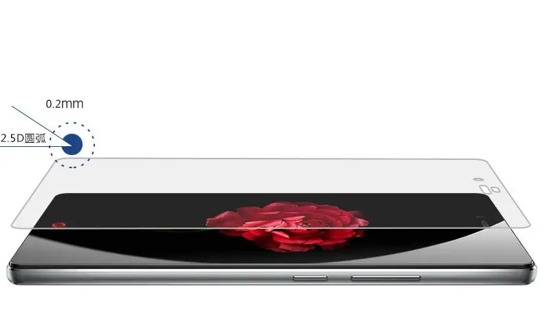 0.26mm 2.5D 9H Hardness Arc Explosion-Proof Premium Tempered Glass For ZTE Nubia Z9 Screen Protector | Электроника
