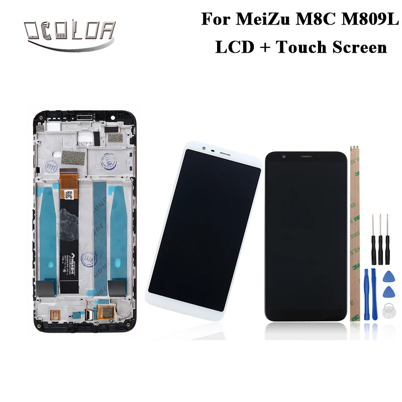 Ocolor для MeiZu M8C M809L ЖК дисплей и сенсорный экран + рамка инструменты клей 5 45 &quotдля