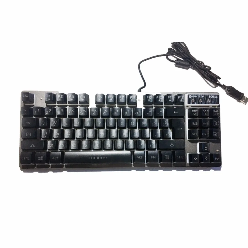 USB-клавиатура игровая Проводная с RGB-подсветкой 87 клавиш | Компьютеры и офис