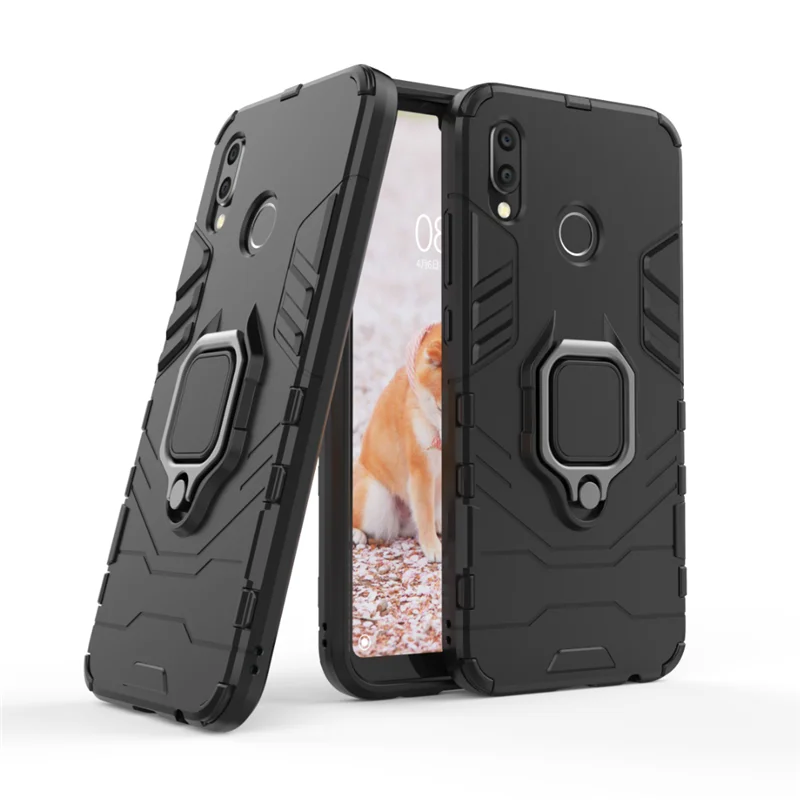 For Coque Case On Huawei P20 Lite Cases Pro P20lite Cover Back Hard Plastic Silicone Hybrid Armor Ring Shockproof | Мобильные