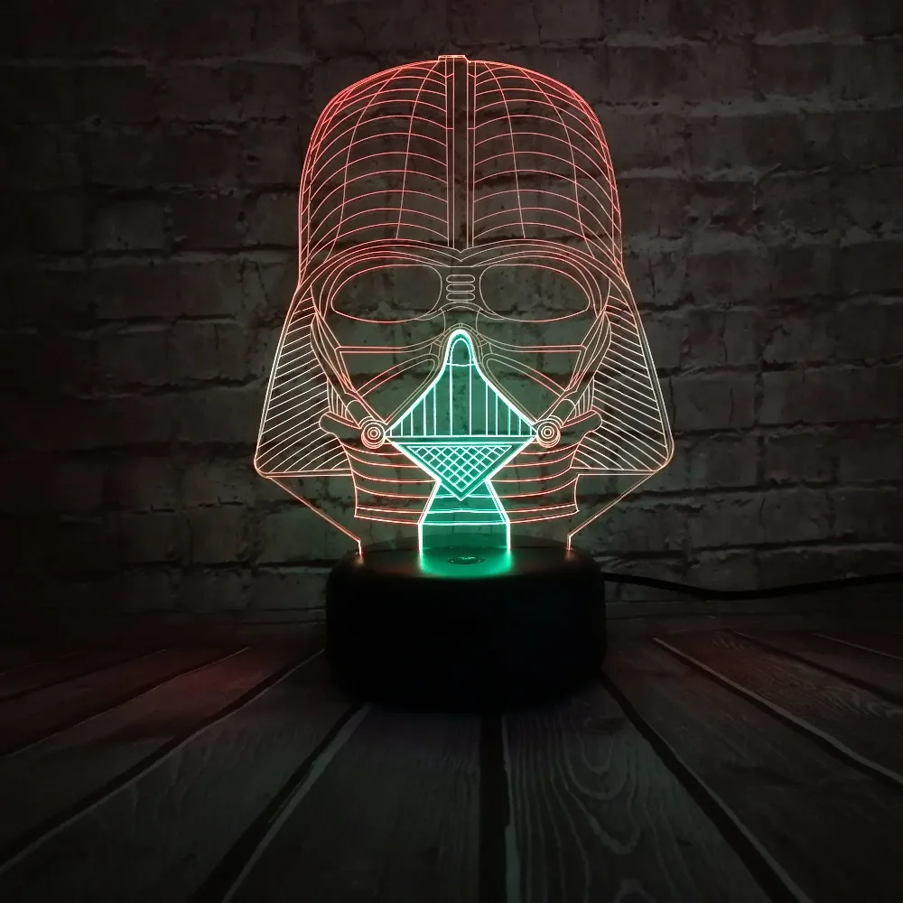 Letras Con Luces Творческий мультфильм Звездные войны фигура Дарта Вейдера смешанные