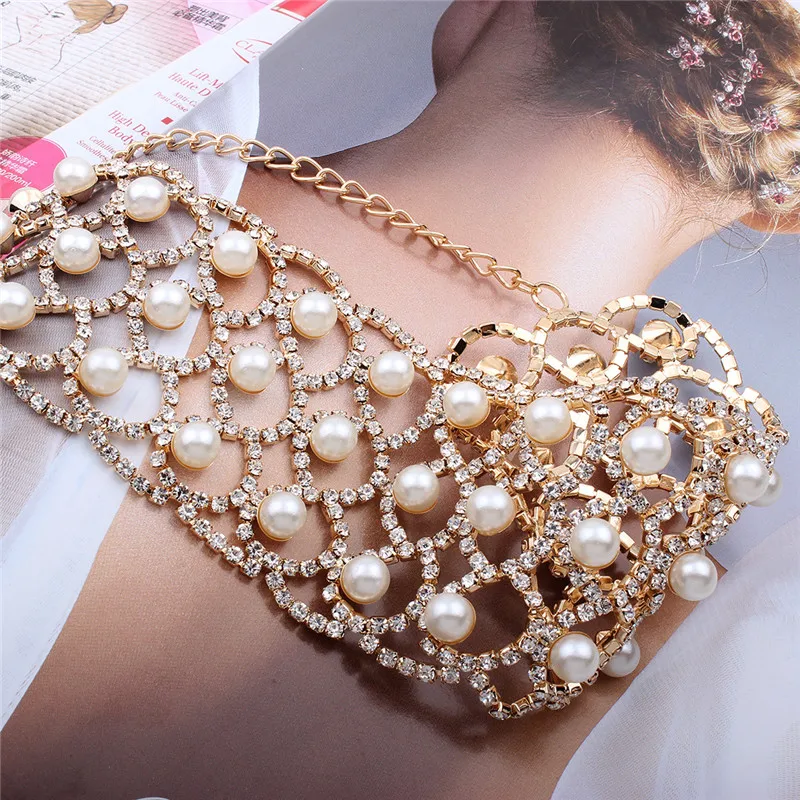 kuniu choker necklace for women Simple and stylish personality claw chain pattern imitation pearl fashion jewelry | Украшения и