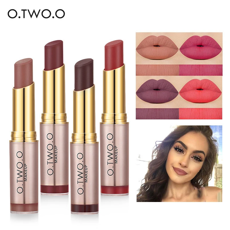 O. два. о профессиональной губ Make Up матовые бархатные помада 20 Цвет Красота Batom