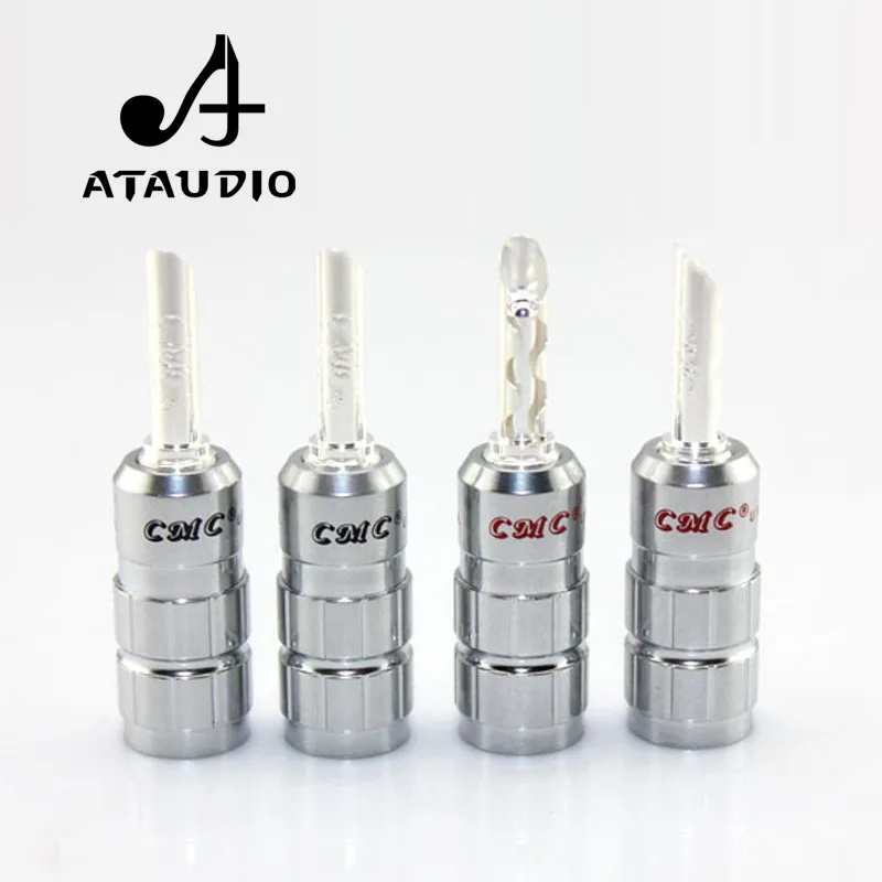 8 шт. разъем типа банан ATAUDIO Hifi CMC с посеребренным покрытием Hi-end для кабеля