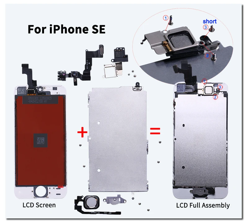 Полный ЖК-дисплей или полный комплект ЖК-дисплей для iPhone 6 6s 6 plus или для iPhone 7 7 plus замена экрана с бесплатной доставкой+ набор инструментов