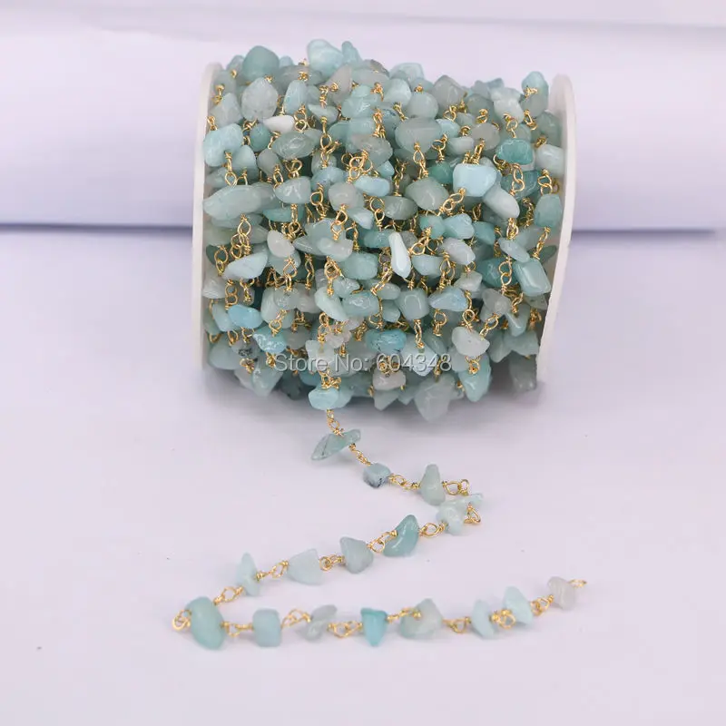 5 метров Chip Beads Link четки цепи латунная проволочная упакованная цепь ожерелье