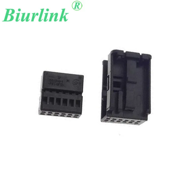 10 комплектов 12Pin черный автомобильный радиоприемник Biurlink Aux кабельный разъем для