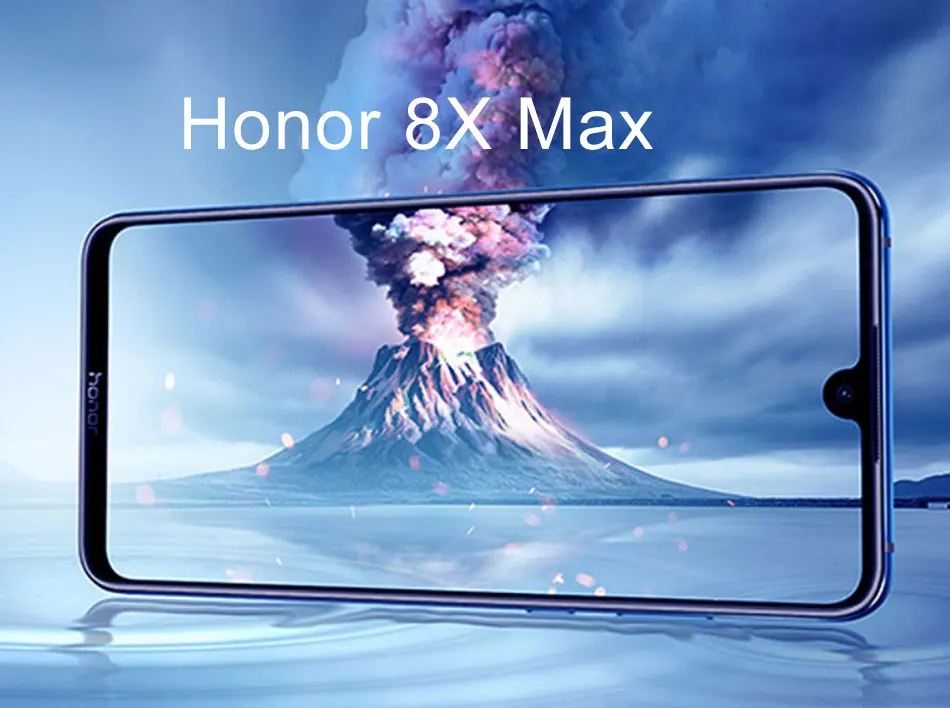Мобильный телефон Honor 8X Max, 4G LTE, 4 Гб ОЗУ, 128 Гб ПЗУ, восьмиядерный смартфон Snapdragon 636, аккумулятор 5000 мАч, Мп+ Мп