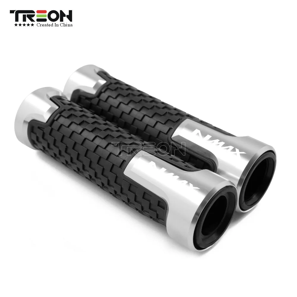 

For YAMAHA NMAX N-MAX 2015-2018 Motorcycle Accessories Grip CNC Aluminum PVC Anti-Skid Handlebar Grips 22/24mm with Logo