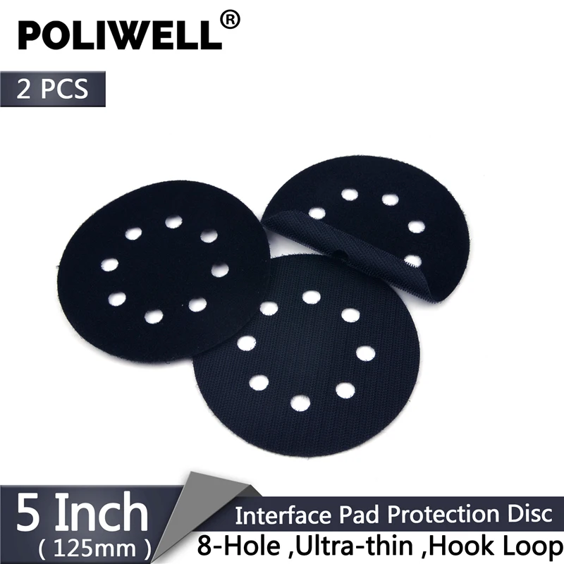 2 шт. ультратонкая Защитная интерфейсная прокладка POLIWELL 125 мм с 8 отверстиями для