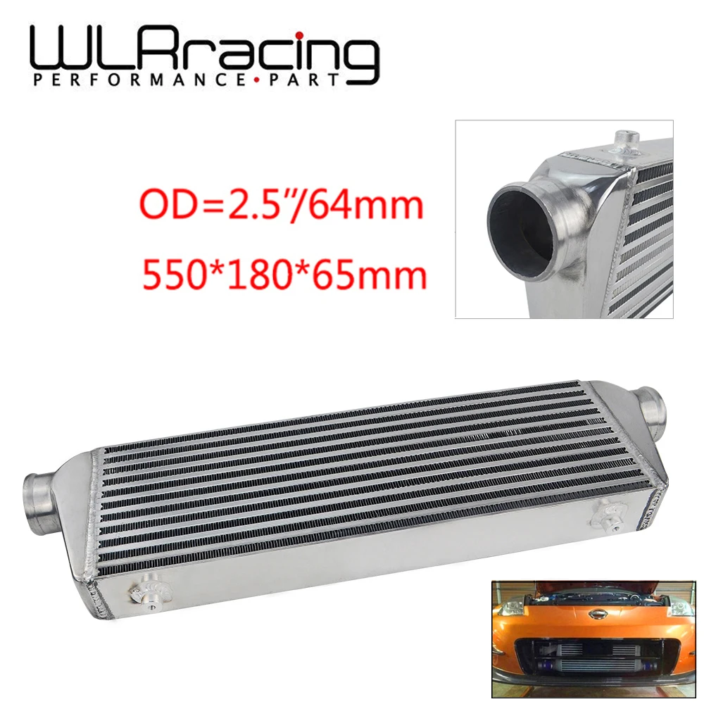 WLR RACING 550*180*65 мм Универсальный турбо интеркулер бар и пластина OD 2 5 &quotПереднее