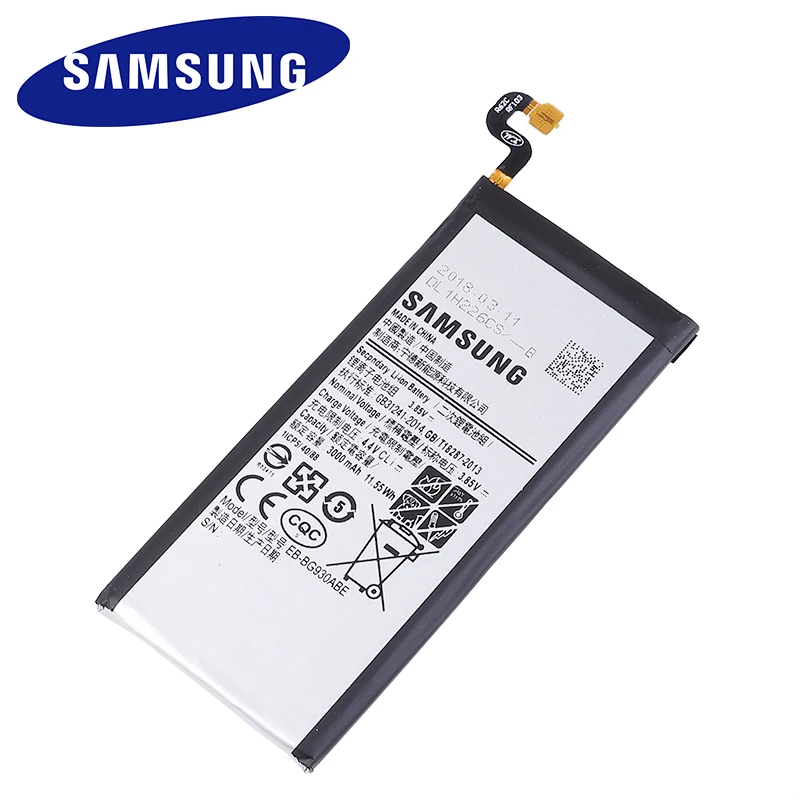 Original Samsung Battery EB-BG930ABE For Galaxy S7 G930 G930F G930FD G930W8 Replacement Phone 3000mAh |