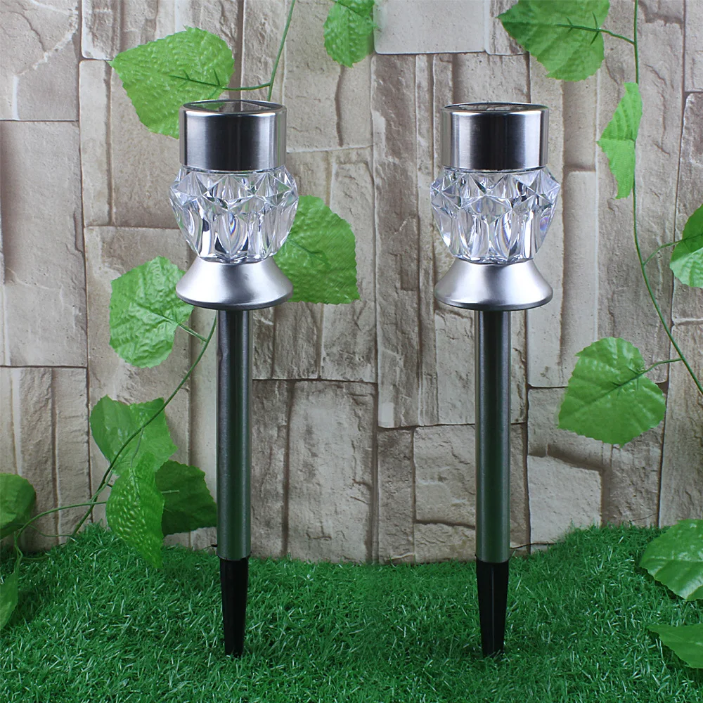 

4pcs Solar Power Light Stainless Steel LED Spot Outdoor Garden Lawn Lamp Walkway Lights Led Garden Decoration Landscape Pathway