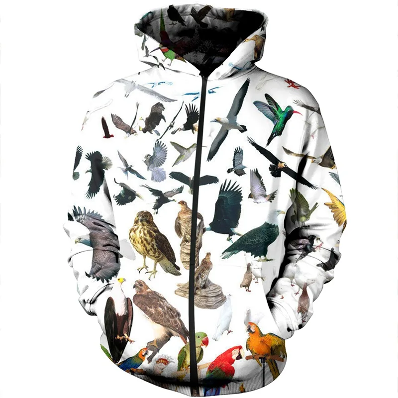LIASOSO женская футболка для мужчин аниме толстовки с капюшоном изображением птиц