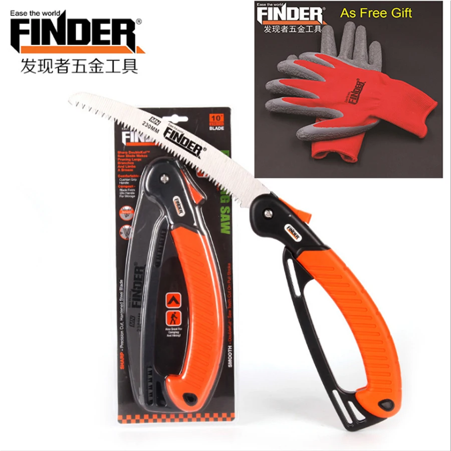 FINDER Портативный Лук складной пилы садовые инструменты 9inc. бонсай обрезка пилы Складная ручная пила для кемпинга отделка багажника резка древесины