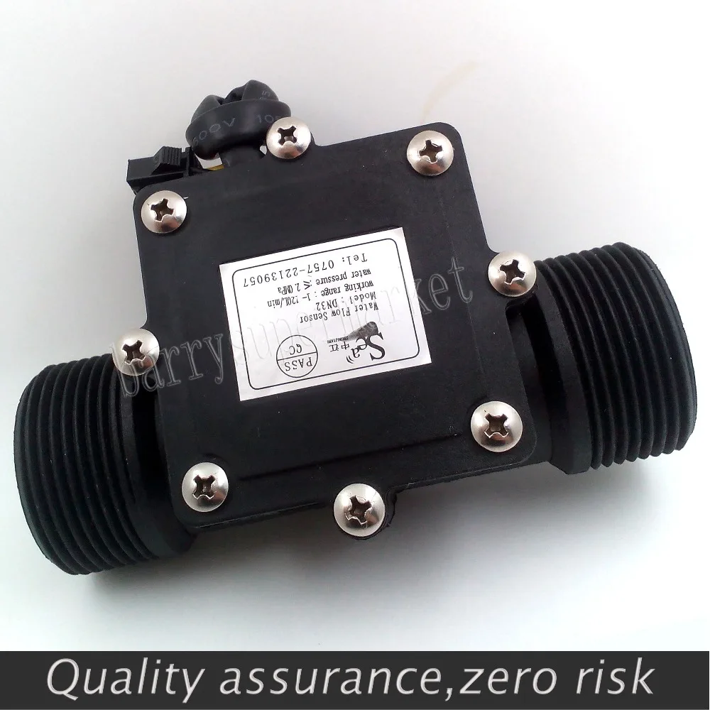 Water Flow meter flowmeter Hall Sensor Switch counter fuel gauge indicator caudalimetro flow device DN32 G1-1/4&quot 1.25 1-120L/min |