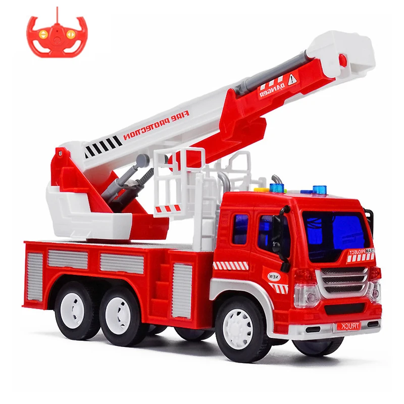 RC Storytelling Fire Engines Car Power Engineering Machine Remote Control Simulation Inertia 1:16 Model Toys For Children Gifts | Игрушки и