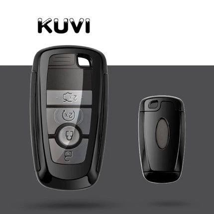 black ТПУ ключ чехол КРЫШКА ДЛЯ Ford Fusion Mustang Explorer F-150 F-250 F-350 дистанционный ключ чехол-накладка мягкий чехол-брелок для ключей, пульта сигнализации - Название цвета: black