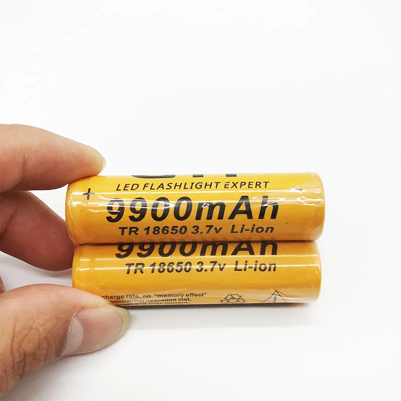 4 шт 3 7 V 18650 Батарея 9900 мА/ч литий ионный аккумулятор Перезаряжаемые для