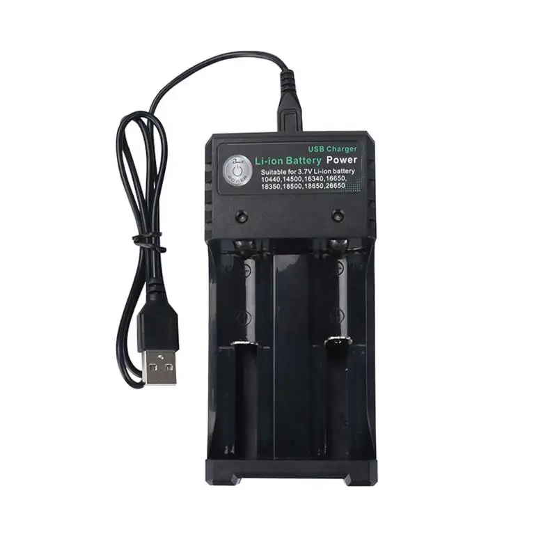 Rovtop 18650 зарядное устройство Черный 2 слота AC 110V 220V Dual для зарядки 3 7 V