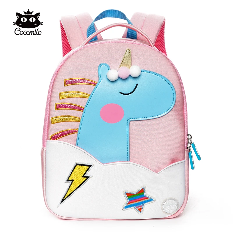 

Cocomilo Cartoon Kids School Bag 3D Unicorn Elephant Design Kindergarten Baby Girl Boy Shoulder Backpack Toddler Mochil Escolar