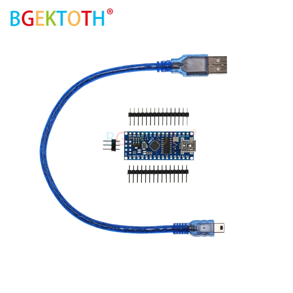 1 шт. мини usb с контроллером bootloader Nano 3 0 совместимый Arduno CH340 USB драйвер 16 МГц NANO V3.0