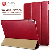 retro cowhide genuine leather case for ipad air 10 5 2019 slim business foldable stand smart cover for apple ipad air 3rd gen