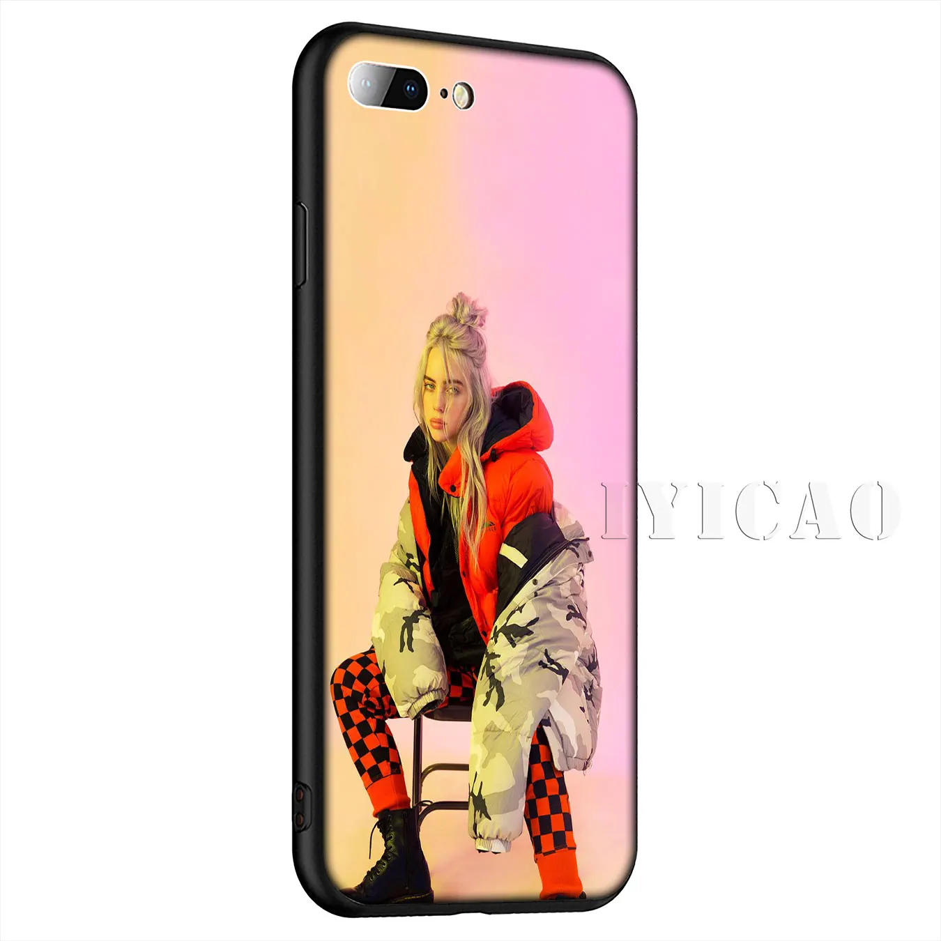 Силиконовый мягкий чехол Billie Eilish 13 для iPhone 11 Pro Max XR X XS 8 7 6 6S Plus 5 5S SE |
