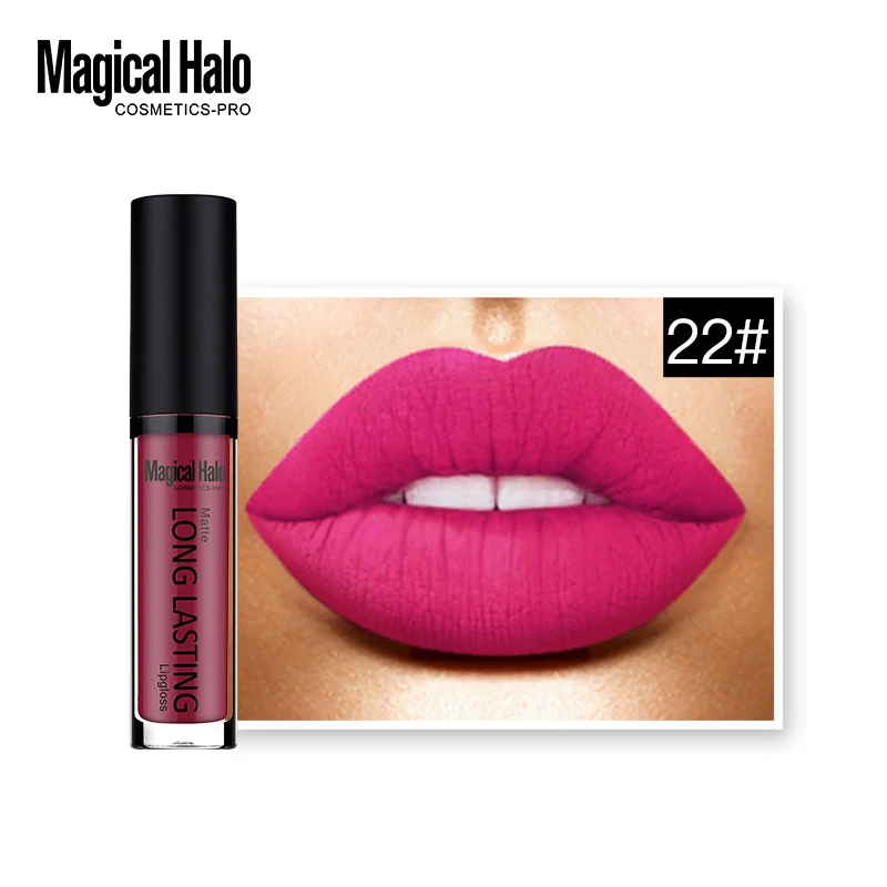 22 20-38 цветов бренд Magical Halo жидкая помада стойкий блеск для губ матовая губная помада водостойкая блеск для губ татуировка Обнаженная Cosmetcis Berry - Цвет: 22