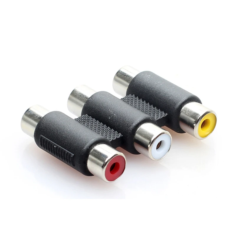 nickel-plated-3-rca-av-audio-video-female-to-female-jack-coupler-adapter-3rca-red-white-yellow-connector