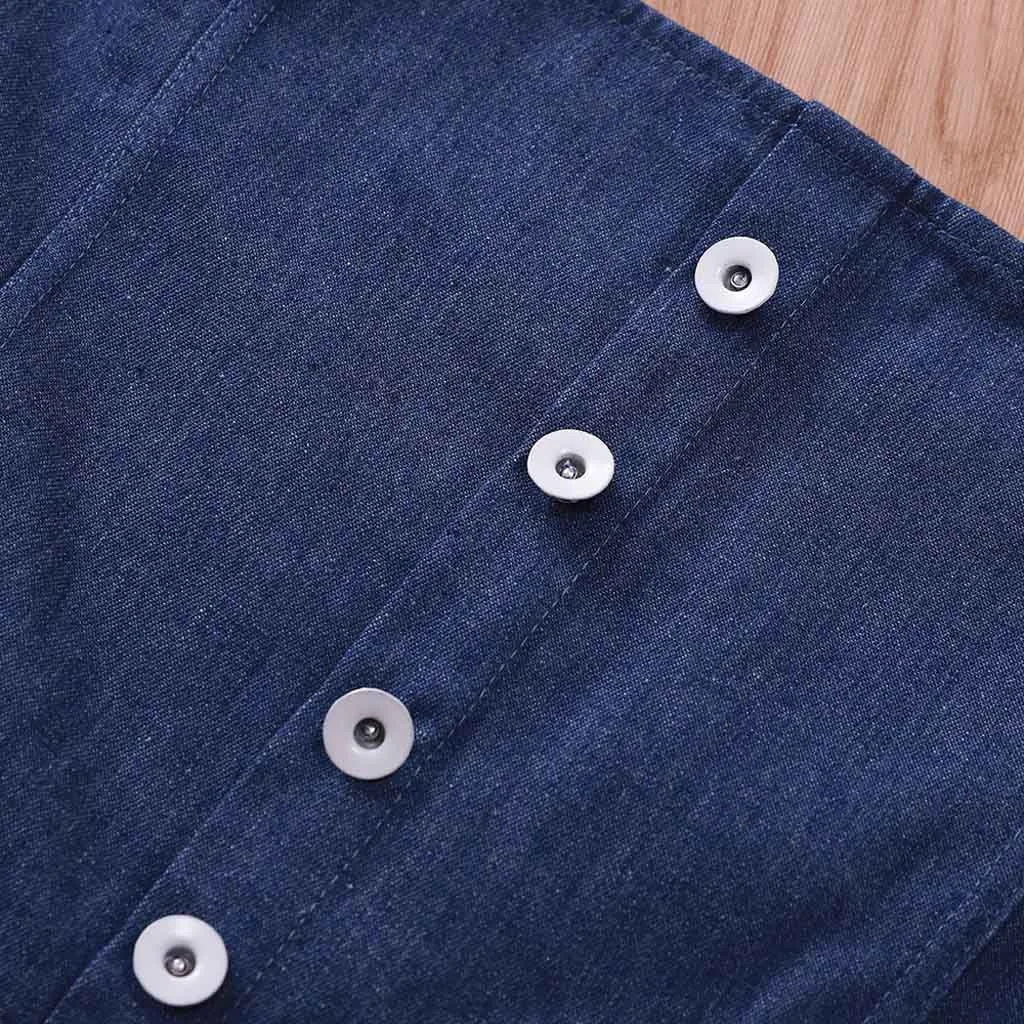 Женский комбинезон 1 шт. летний женский джинсовый для девочек однотонный на