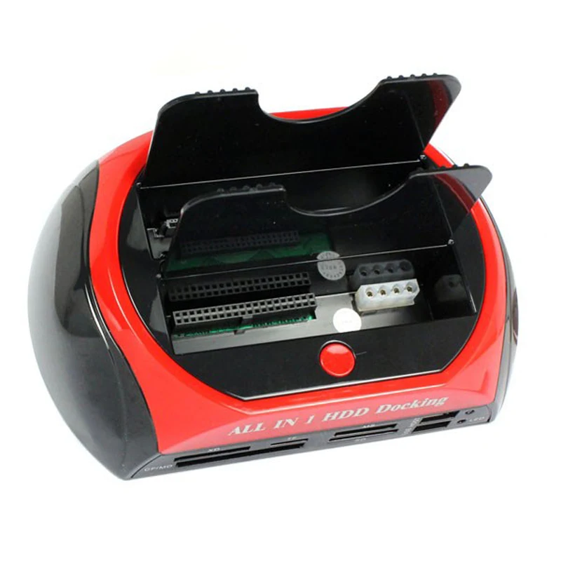 Card Reader Все в 1 Dual HDD док-станции с резервного копирования Н-скорость клон