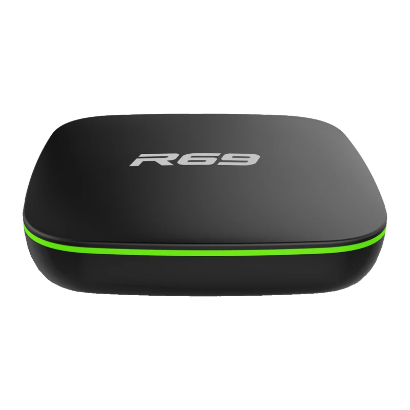 R69 2 Гб 16 Гб Allwinner H3 Android 7,1 Smart tv Box четырехъядерный 2,4G Wifi телеприставка 1080P HD 1 ГБ 8 ГБ 3D медиаплеер PK X96